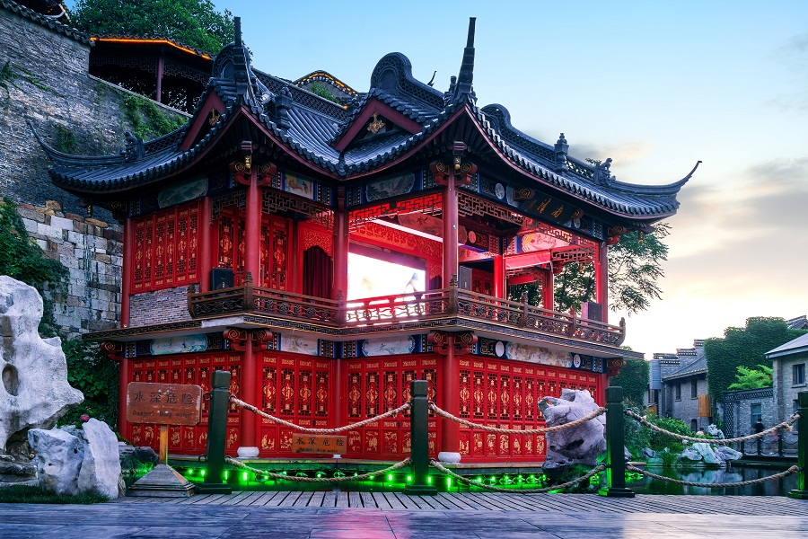 Zhenjiang, China Xijindu’s stage is located in the foothills of Yuntai Mountain in the west of Zhenjiang City. It is a historical site. .jpg